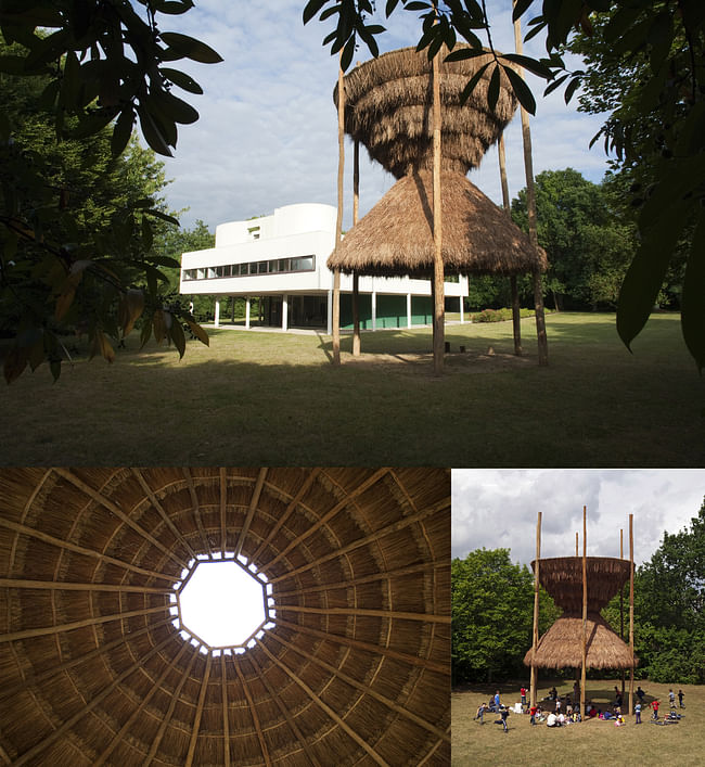 Sitio, at the Villa Savoye, Poissy France, 2011. Image by and courtesy of Santiago Borja