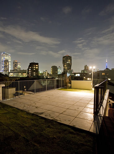 roof deck at night