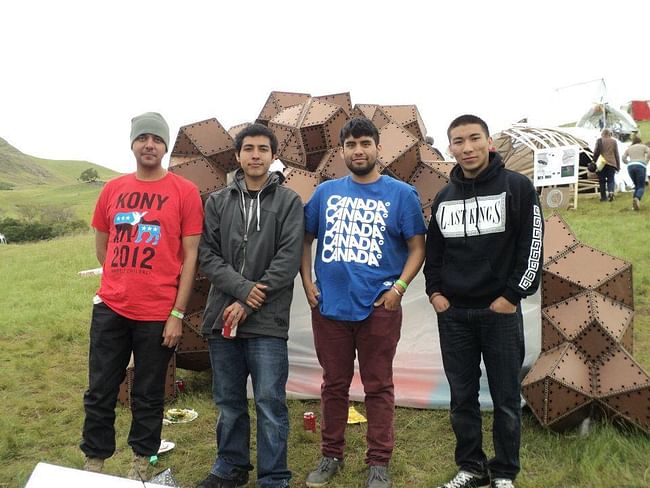 NSAD winning team members from the 2012 Cal Poly Design Village competition are (left to right) Antonio Barragan, Ramiro Martinez, Gonzalo Hernandez, Luis Valdovinos.