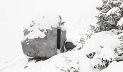 BUREAU A's Swiss alpine cabin lets you camp out inside a boulder