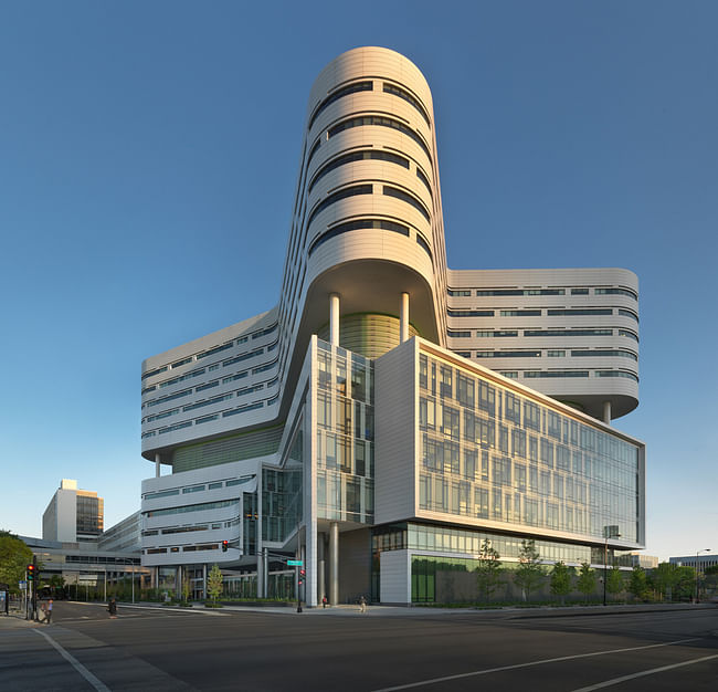 Shortlisted in the Health Category: Rush University Medical Center New Hospital Tower in the United States by Perkins+Will (Photo courtesy of World Architecture Festival)