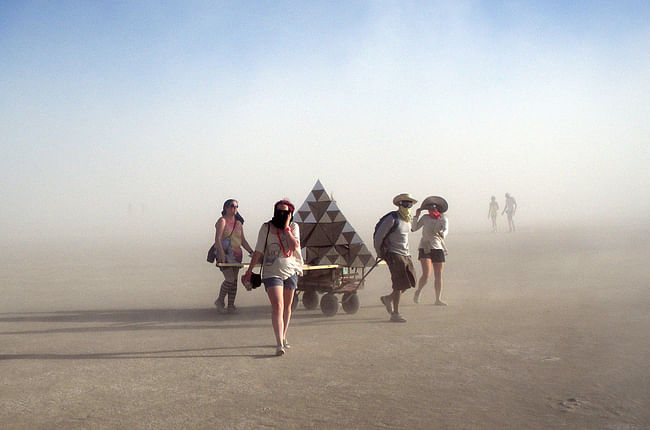 Iowa State students return from the Burning Man festival and share their stories photo via Hannah Fischer