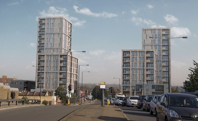 Image: Moss Architecture’s Palmerston Road proposals for Origin Housing