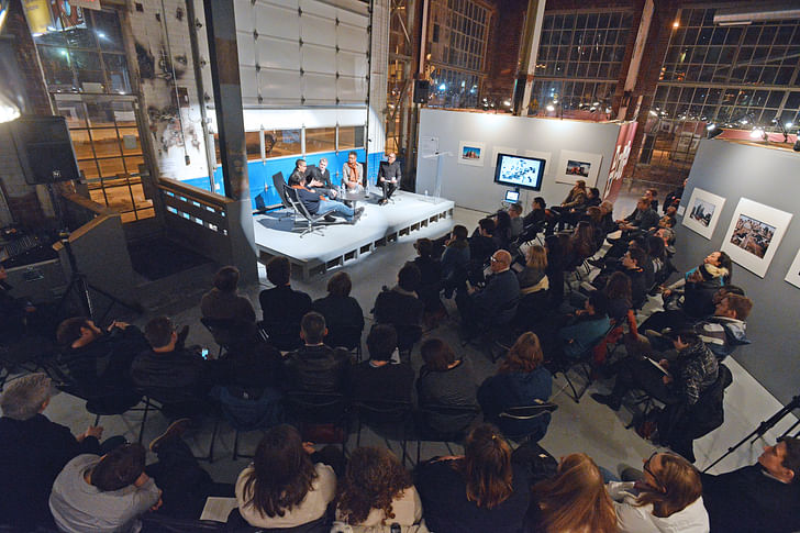 Faculty conversation at the Liberty Annex. Image courtesy of the University of Michigan.