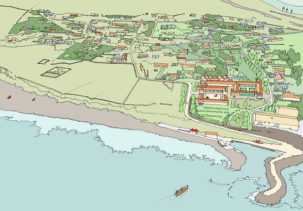 Aerial view as proposed