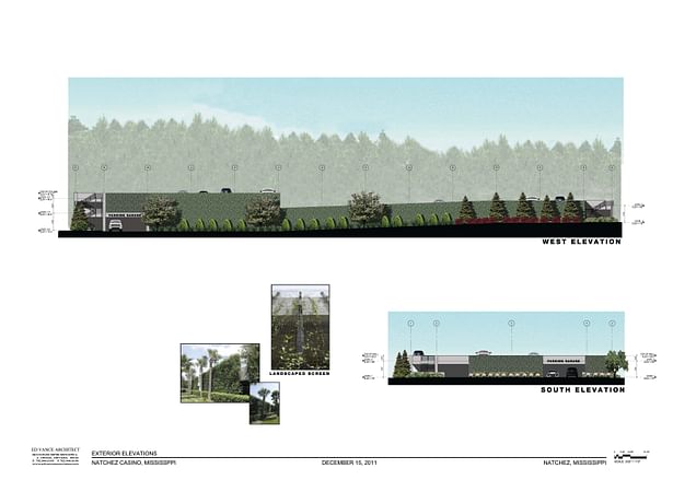 Magnolia Bluffs Casino - garage elevations