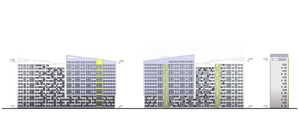 Residential complex. Facades.