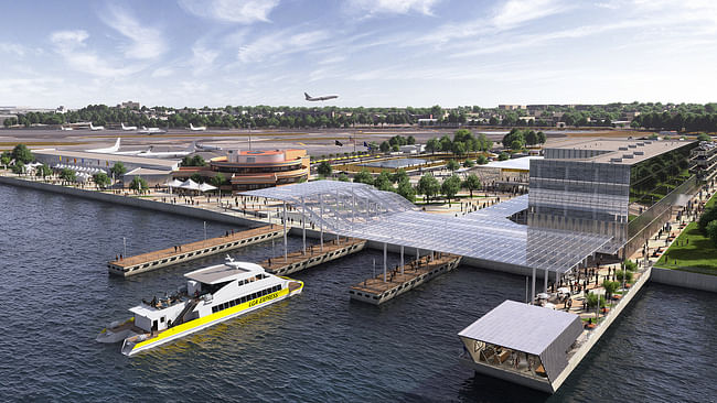 Marine Air Terminal Site. Rendering © New York Governor's Office, via flickr. 