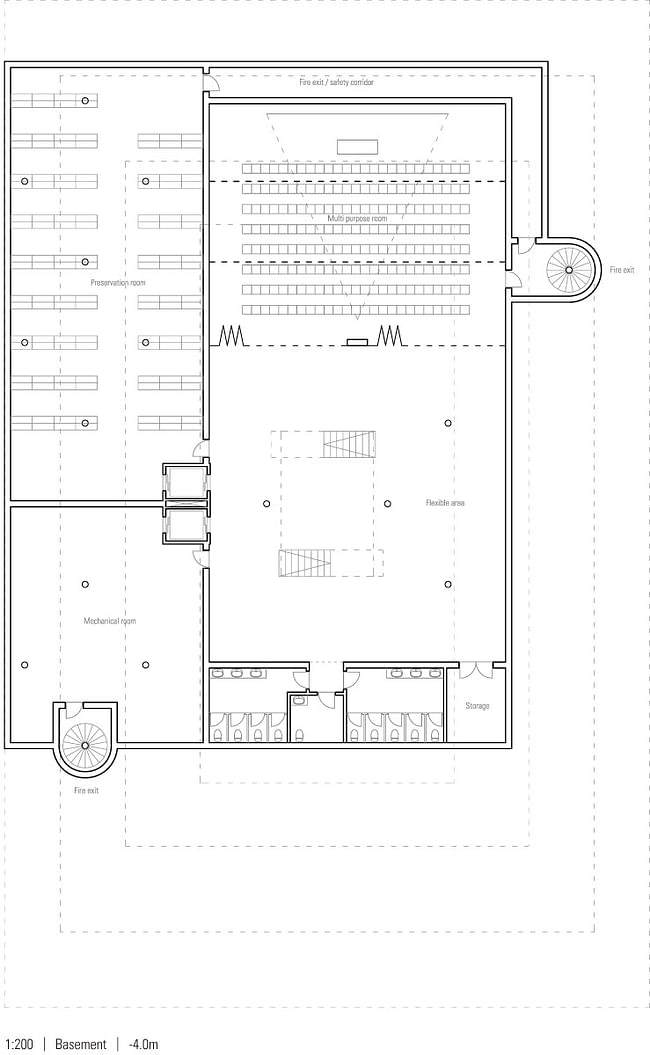 Plan, basement (Image: jaja architects)