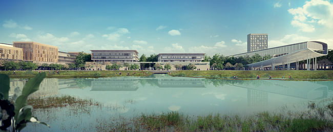 Winning concept chosen for new University of Science and Technology Hanoi, Vietnam. Image © AS Architecture Studio.
