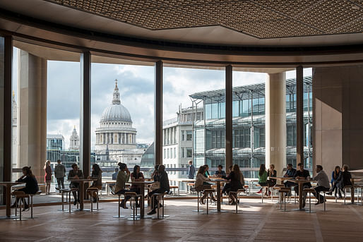 Double-height Pantry overlooking St. Paul's Cathedral. lPhoto: James Newton.