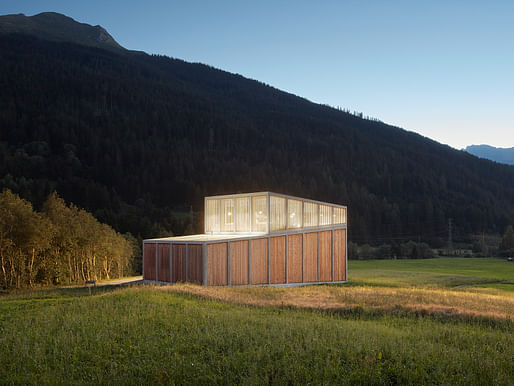 Hydroelectric Power Station, Ragn d'Err Berner Kraftwerke. Architect: Cangemi Architekten. Location: Chur, Switzerland. Photo: Ralph Feiner.