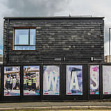 Detail of The Waste House at the University of Brighton's Faculty of Arts. Photo courtesy of Duncan Baker-Brown.