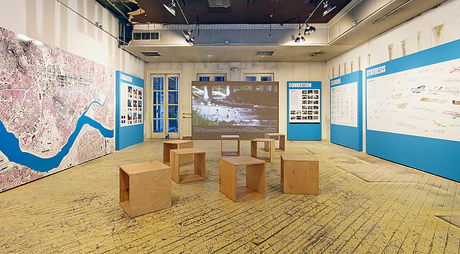 Van Alen Institute's pop-up ground floor exhibition space. Photo: Cameron Blaylock