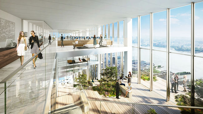 BIG's concept for 'The Spiral' on 66 Hudson Boulevard. 