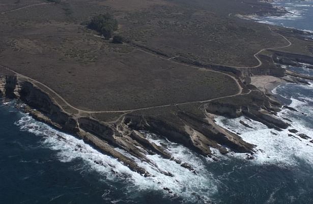 aerial of site 