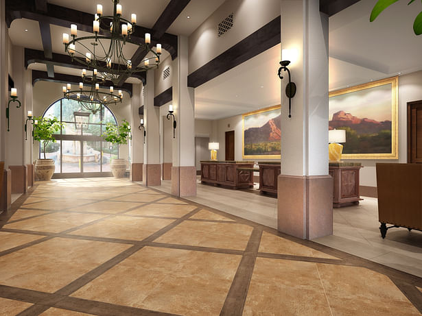 New Lobby and Registration concept rendering