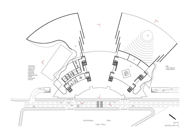Plan, level 1 (Image: Architecton)