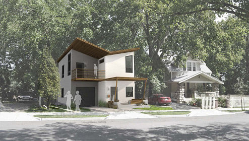 Make It Right Manheim Park housing design by DRAW Architecture + Urban Design. Image via makeitright.org.