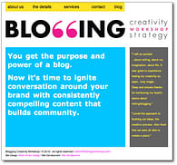 Website for Blogging Workshops