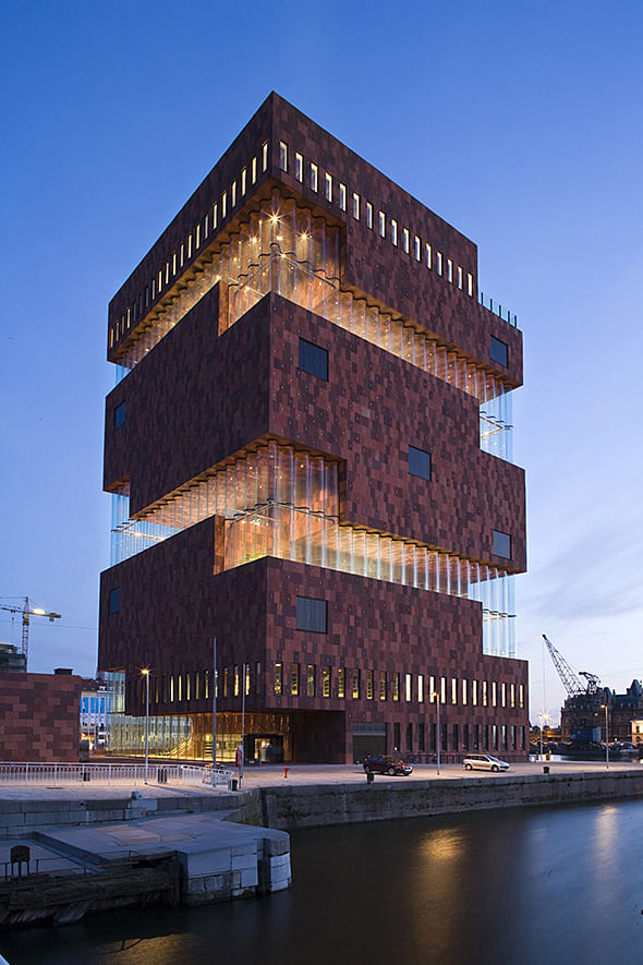MAS - Museum aan de Stroom in Antwerp, Belgium by Neutelings Riedijk Architects; Photo: Sarah Blee © Neutelings Riedijk Architects