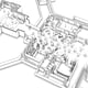 New floor plan of the visitor center. Image courtesy of the architects.