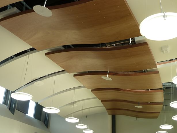 Ceiling in dining area