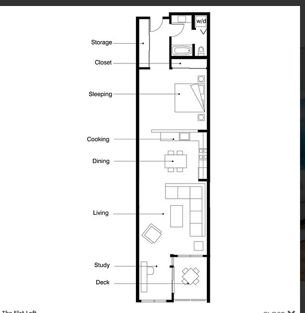  Plan- Loft Apt; 'Flat'