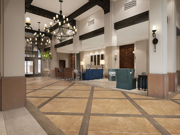 New Lobby space concept rendering.
