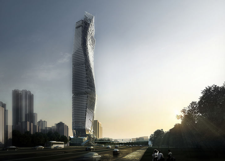 Rendering of the OCT Tower. Image by Studio Link-Arc, LLC