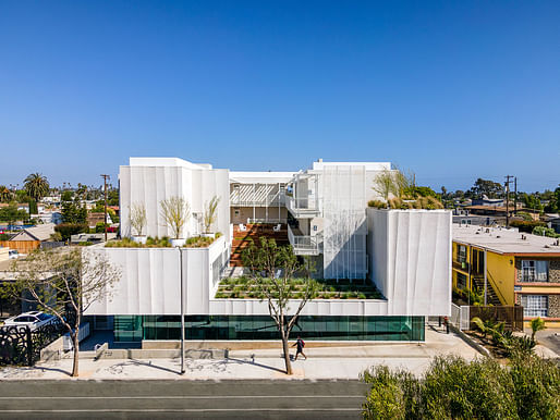 Brooks + Scarpa's completed Rose Apartments complex in Los Angeles. Image courtesy Brooks + Scarpa.