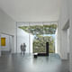 The Nancy and Rich Kinder Building third floor galleries and garden view. Courtesy of Steven Holl Architects 