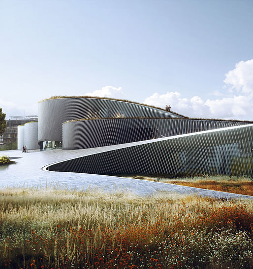 Team BIG's winning design for the Museum of the Human Body in Montpellier, France. Image: BIG + MIR