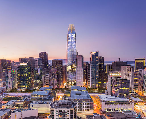 Best Tall Building Worldwide & Best Tall Building 300–399 Meters Category Winner​: Salesforce Tower, San Francisco. Image: Steelblue.
