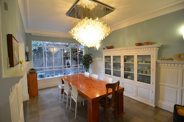 Original living room with eclectic selection of furniture