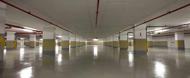 Interior of the parking 