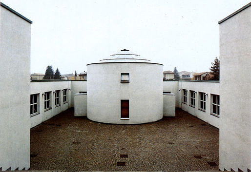 Aldo Rossi, Elementary sChool, 1976: an example of the Italian Neorationalist works that Evan Sale's research will look at. 