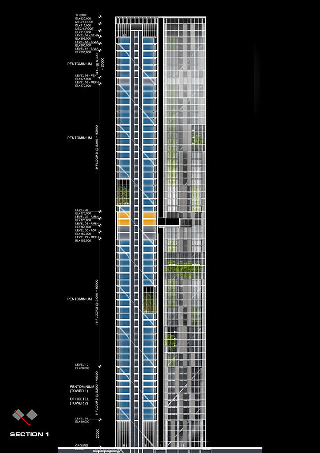 Section (Image: Murphy/Jahn Architects)