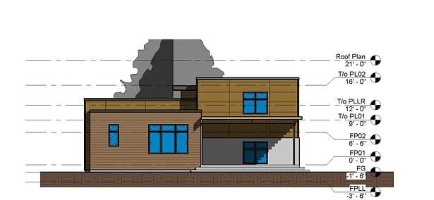 Elevation: Plan North (Rear)