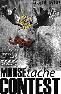 Moosetache contest poster