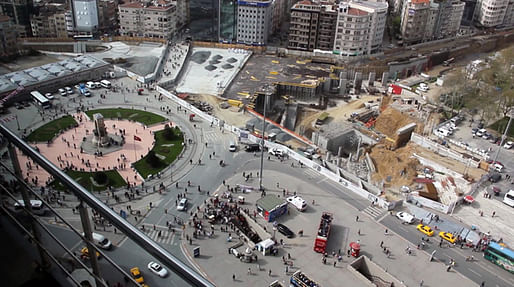 Taksim Square in construction, victim of the government’s pedestrianization scheme that will render it impotent as a space for political demonstration. Roads leading to the square will become tunnel entrances, making marches impossible and defense by the police easy, as we witnessed in this wave...