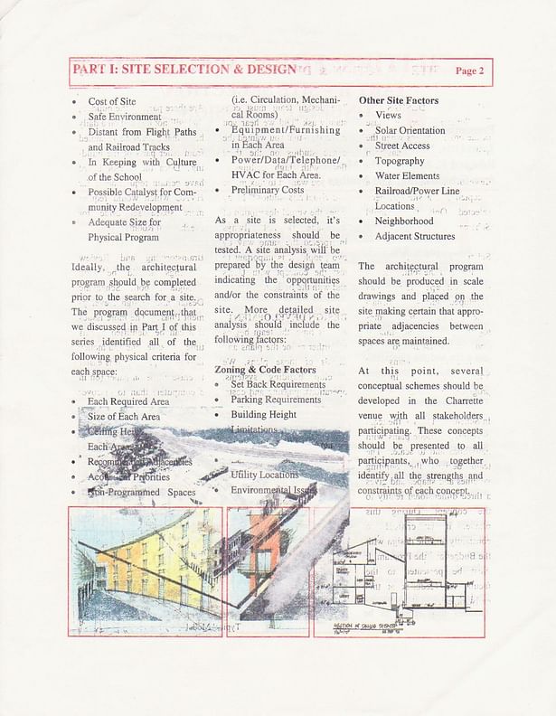Site Selection Seminar Page 2