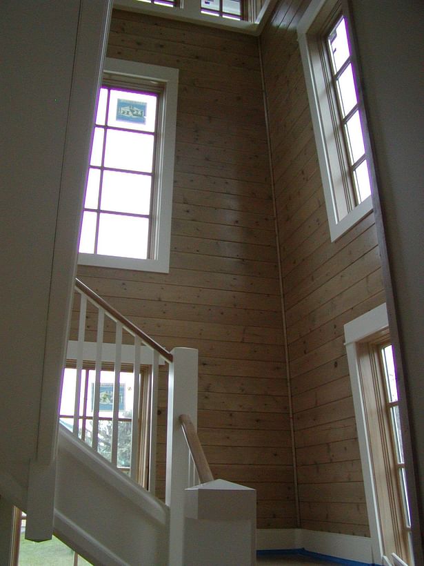 Inside stair tower