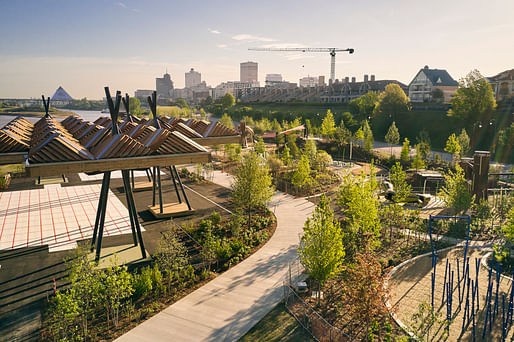 The new Tom Lee Park in Memphis from SCAPE and Studio Gang. Image: © Ty Cole 
