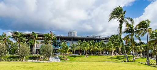 The H&dM-designed Pérez Art Museum Miami weathered the storm well, announcing that "there was no problem with the hurricane-resistant windows." Photo: Dan Lundberg/<a href="https://www.flickr.com/photos/9508280@N07/15194774222/">Flickr</a>
