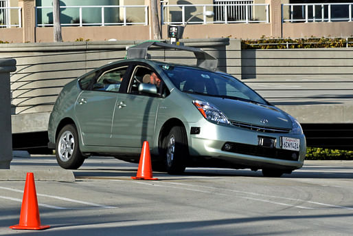 A Toyota Prius modified by Google to drive itself. Image via wikimedia.org