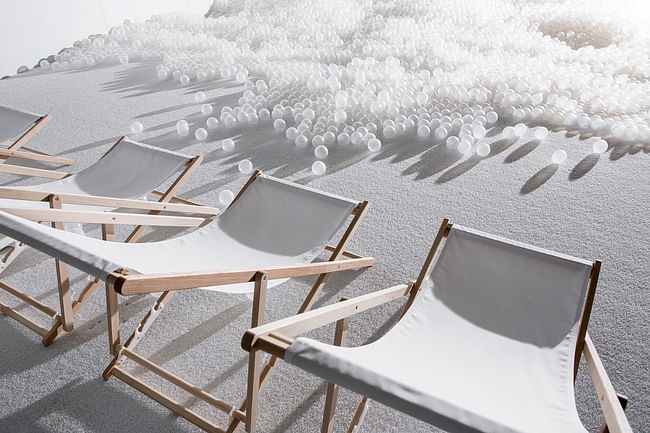 The National Building Museum’s BEACH, designed by Snarkitecture, will be recycled for an upcoming arts competition in D.C. Photo: Noah Kalina. 