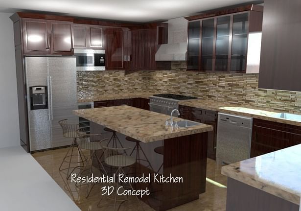Kitchen Remodel 3D Concept
