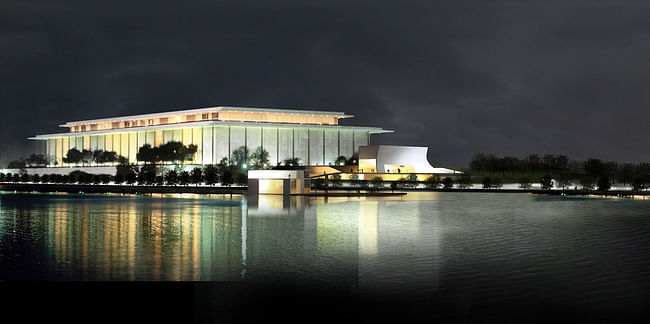 John F. Kennedy Center for the Performing Arts Expa nsion , Washington, DC. Rendering by Steven Holl Architects 