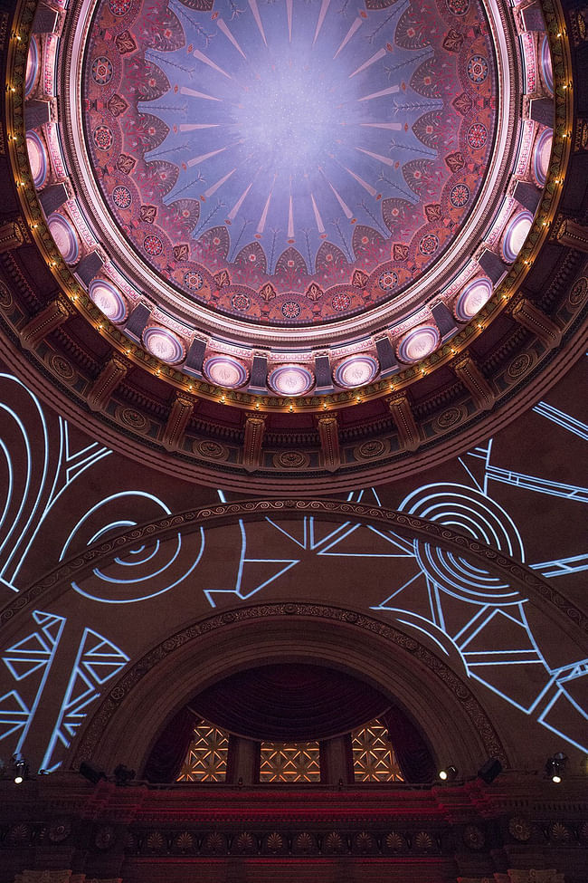 Projection by 2×4. The 2014 Beaux Arts Ball: Craft. Photo by Leandro Viana